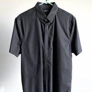 Men's Express Button Down Short Sleeve (Black)